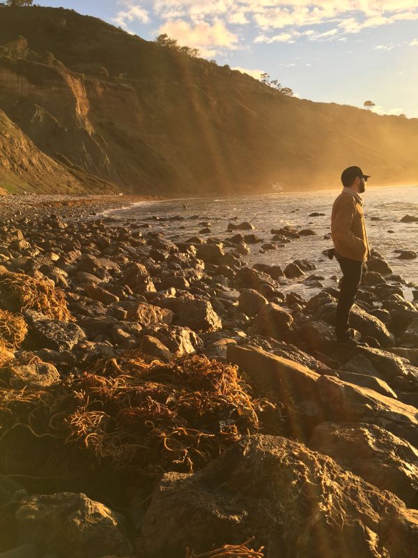 Beach Walk at Sunset