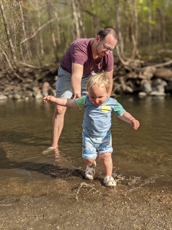 Creek Stomping & Stone Skipping in the Stream Down the Street