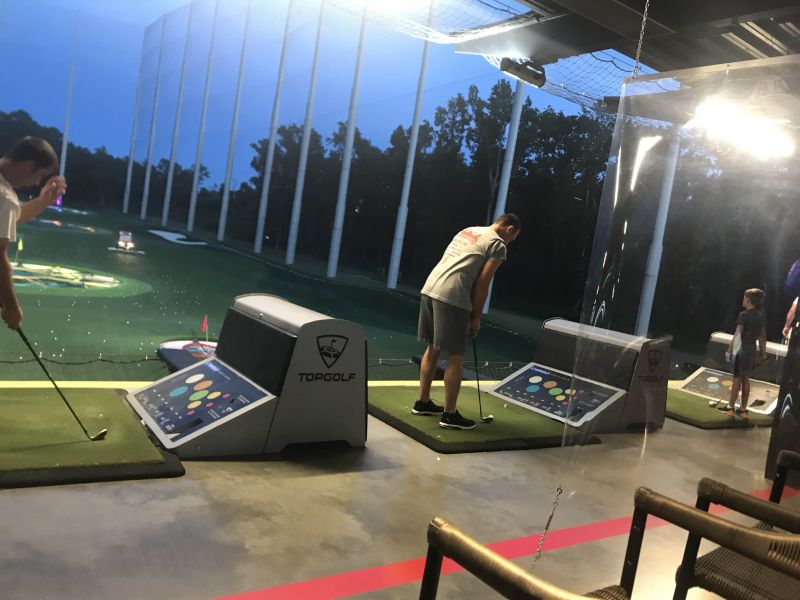 Patrick at Top Golf - A Beach Trip Tradition