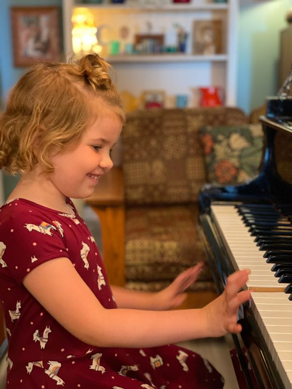 Mia Playing Piano