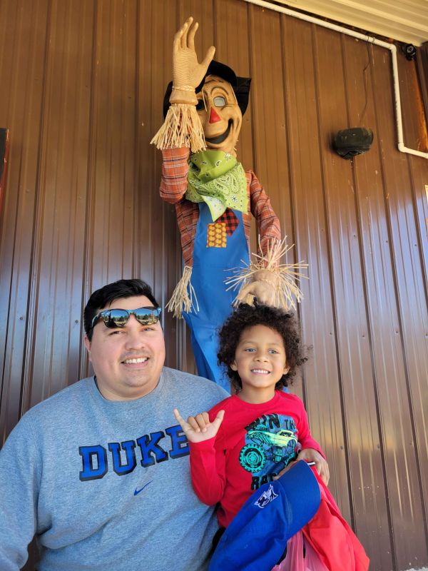 Donnie and Tyler at the Farm