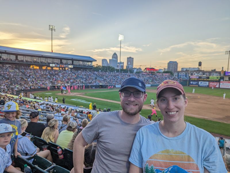 An Evening Baseball Game