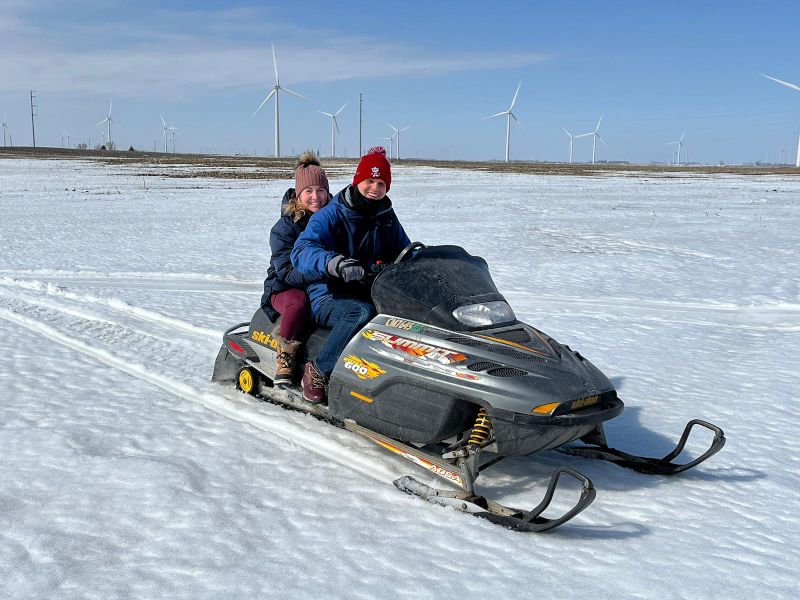 Snowmobiling