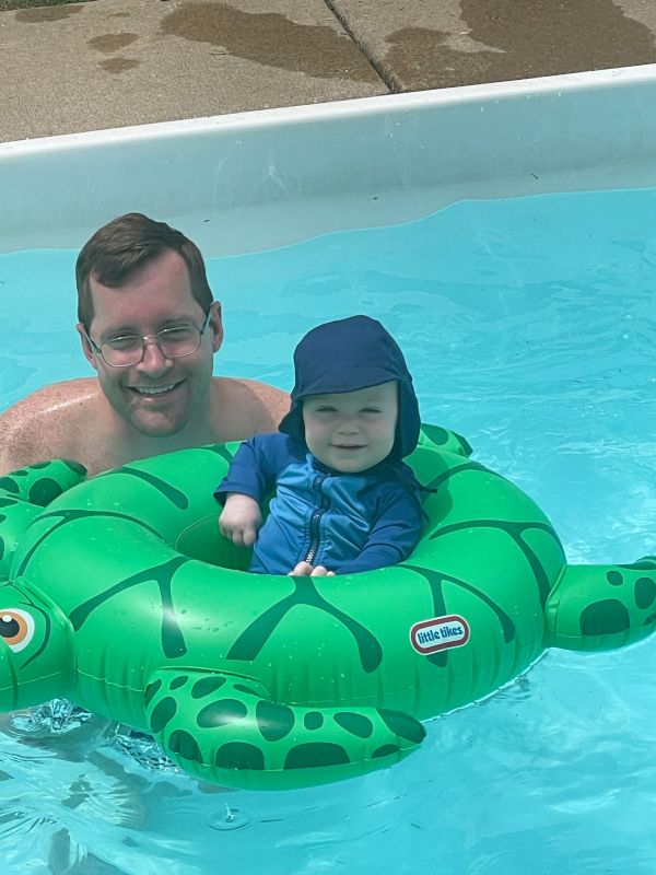 Swimming With Our Nephew