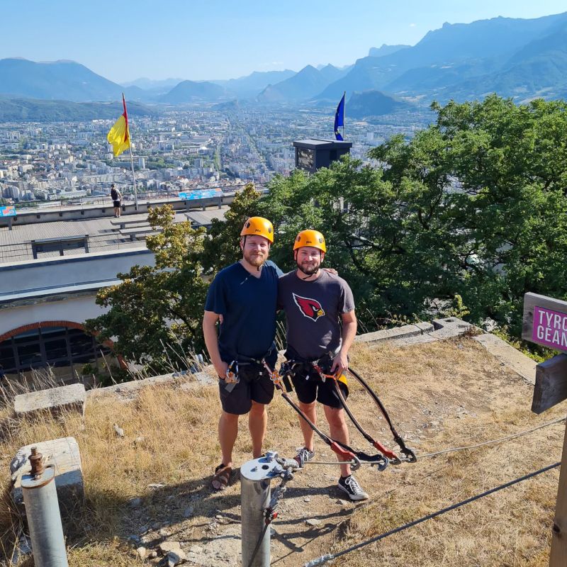 Ziplining in France