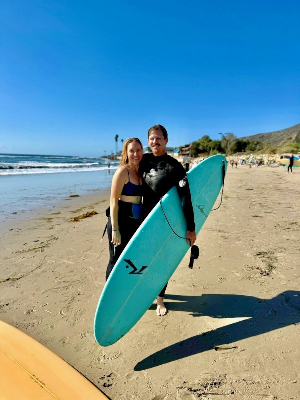 Surfing at a Our Local Beach