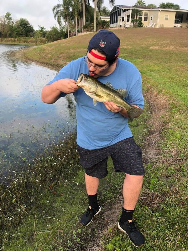 Kissing First Catch of the Trip in Florida