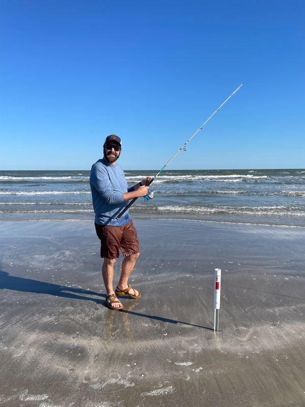 Danny Fishing at the Beach House