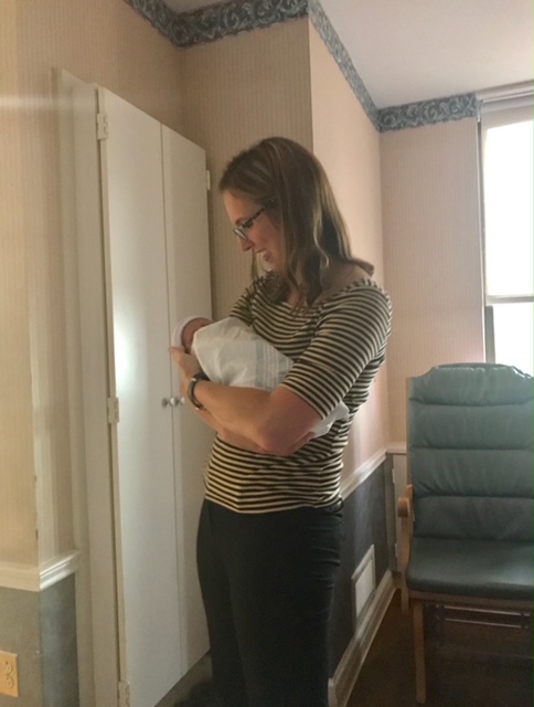 Meeting Friends' Newborn at the Hospital