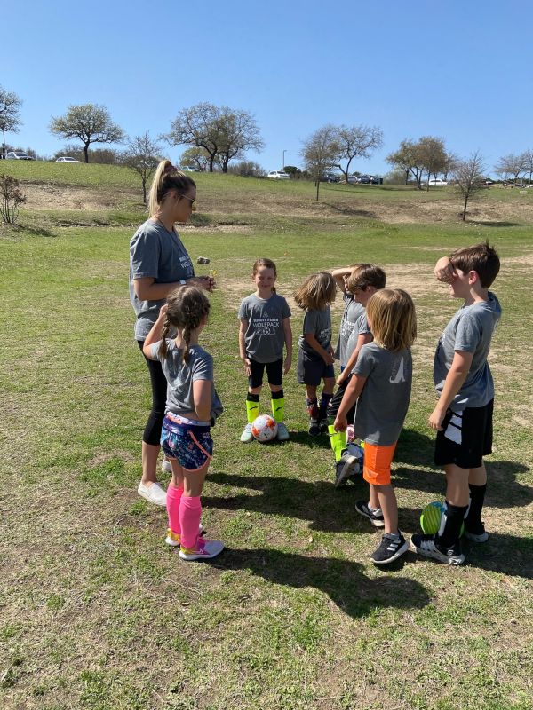 Coach Caroline & Her Kindergarten Team