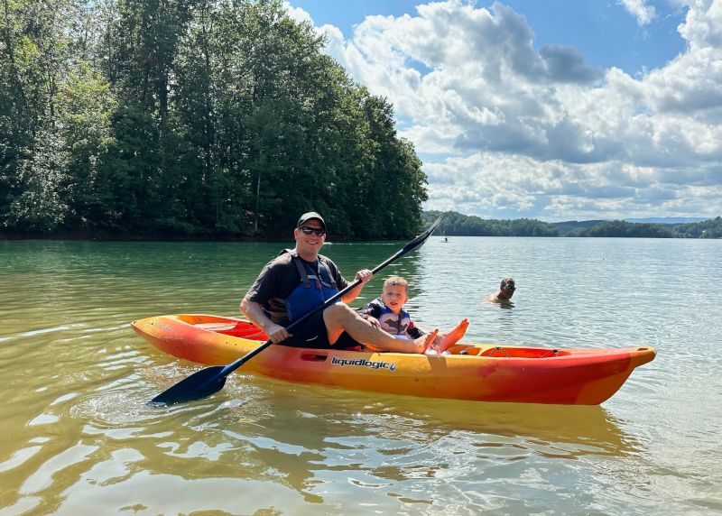 Brian & Beau Kayaking