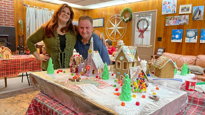 At Our Best Friend's Annual Gingerbread House Making Party