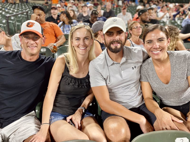 Summer Night Baseball Game With Friends