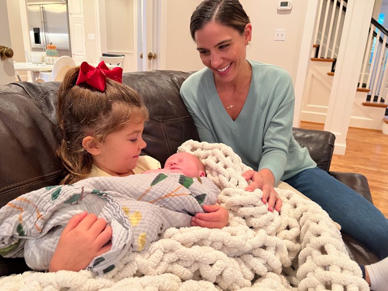 Our Niece Meeting George for the First Time - So Sweet!